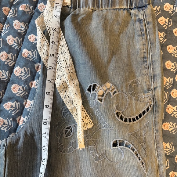 🖤 POL Vintage Wash Outseam Woven Twill Wide Pants – NWT – Size Medium - Picture 9 of 9